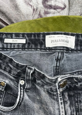 Pull&Bear Slim Siyah Erkek Kot Pantolon - Görsel 3
