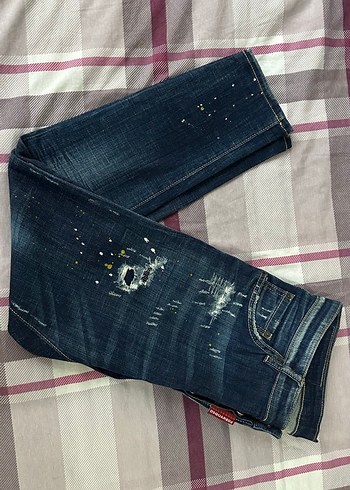 DSquared2 Koyu Mavi Yikamali Slim Jean