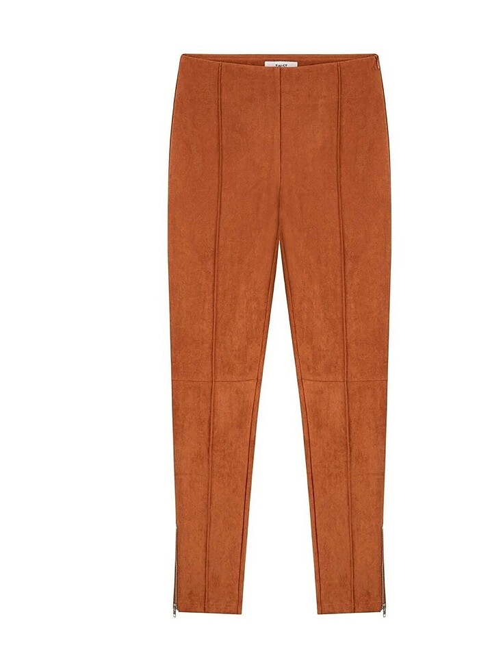 Twist Süet Pantolon - Görsel 2