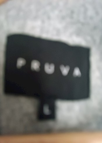 Pruva Marka-Gri Oversize Kadın Kaban-L Beden - Görsel 4