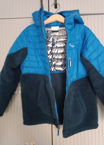 Columbia Mavi Fermuarlı Erkek Çocuk Mont - Görsel 2