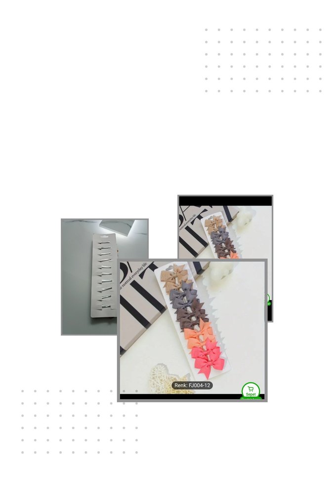 El Yapımı Kız Çocuk Klipsli Toka Seti - Görsel 2