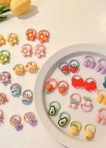 Figürlü Kız Çocuk Lastik Tokası - Görsel 4