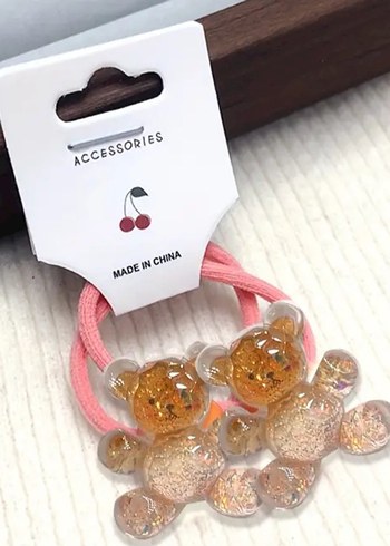 Renkli Ayıcık Figürlü Elastik Saç Tokaları - Görsel 7