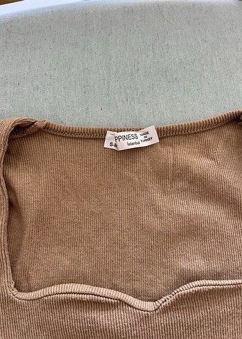 Bej Kadın Uzun Kollu Triko - Görsel 2