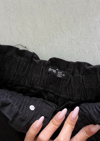 Kemerli Siyah Pantolon - Görsel 3