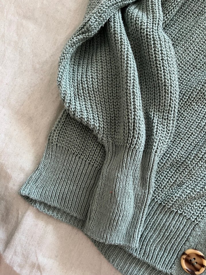 Mint yeşili Düğmeli Kadın Triko Hırka - Görsel 3