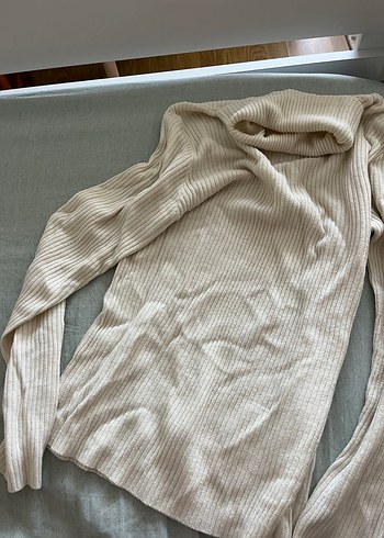 Beyaz Kadın Triko Boğazlı Kazak - Görsel 3