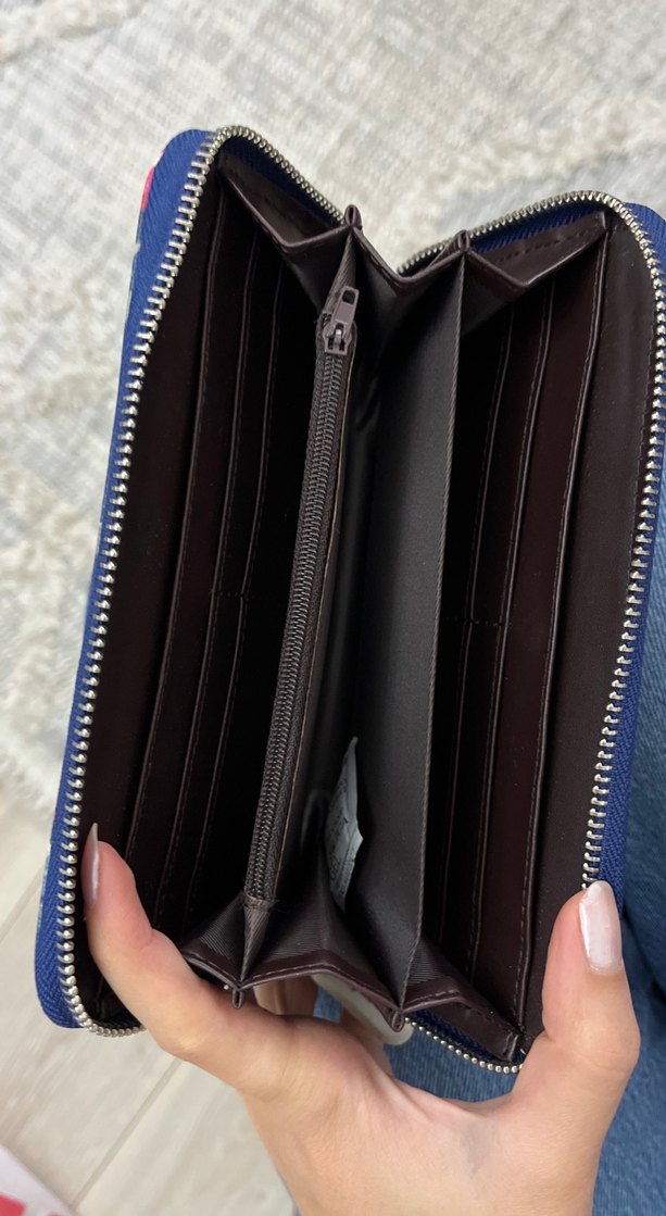 Cath Kidston Baskılı Fermuarlı Kadın Cüzdanı - Görsel 4