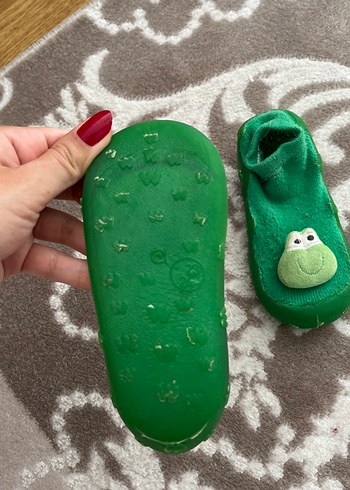 Vicco Örme Erkek Çocuk Ev Terliği Yeşil Kurbağa