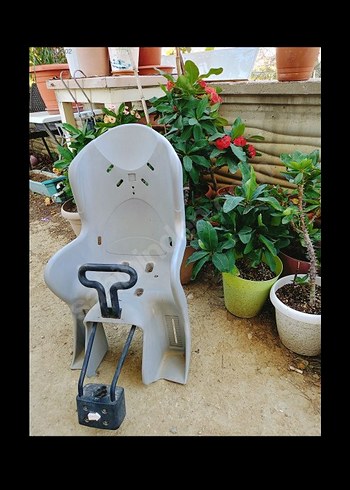 Beyaz Çocuk Bisiklet Koltuğu