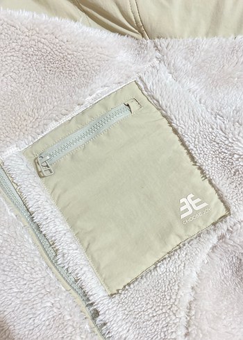 m Beden Bershka Kadın Peluş Fermuarlı Ceket