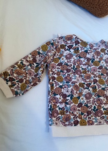 HM Kız Çocuk Renkli Çiçek Desenli Gömlek - Görsel 4