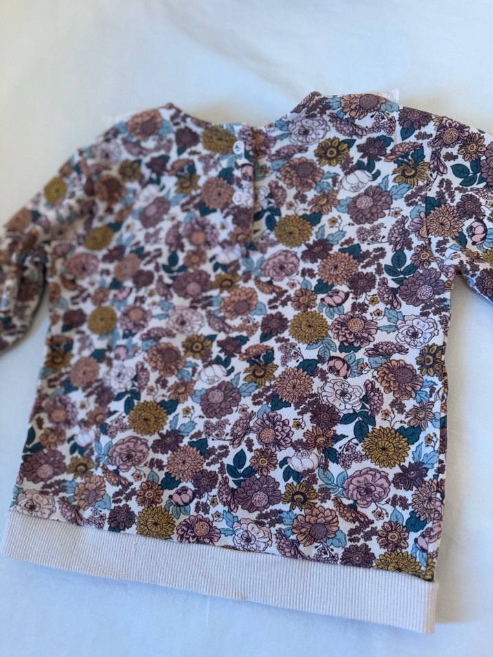 HM Kız Çocuk Renkli Çiçek Desenli Gömlek - Görsel 5
