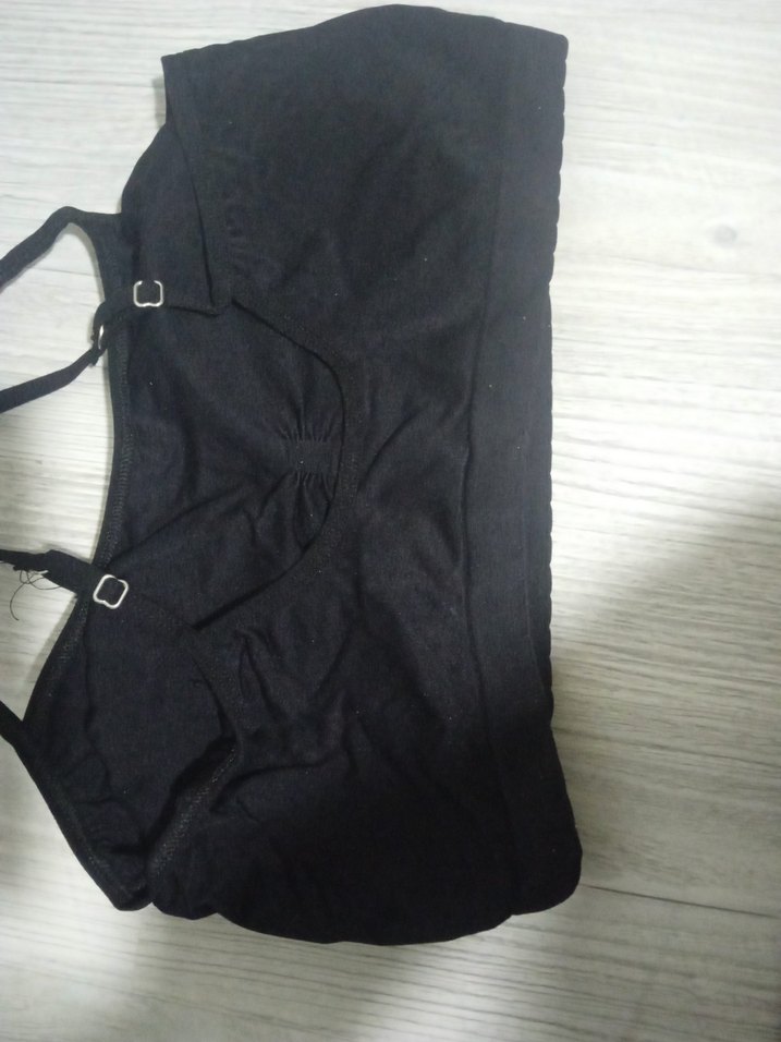 Siyah Minimalist Gotik Midi Sütyen - Görsel 2