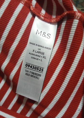 Kırmızı Çizgili Kadın Atlet - Görsel 6