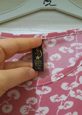 l Beden Tesettür Pembe Bohem Uzun Elbise