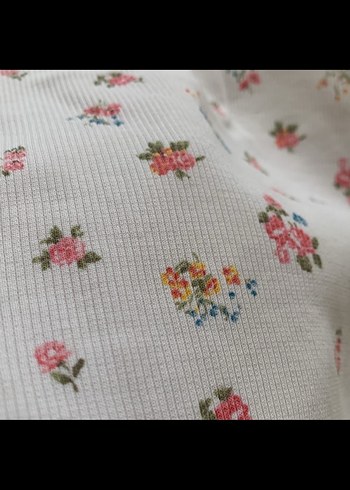 Kız Çocuk Beyaz Pamuklu Baskılı Uzun Kollu Tişört - Görsel 4