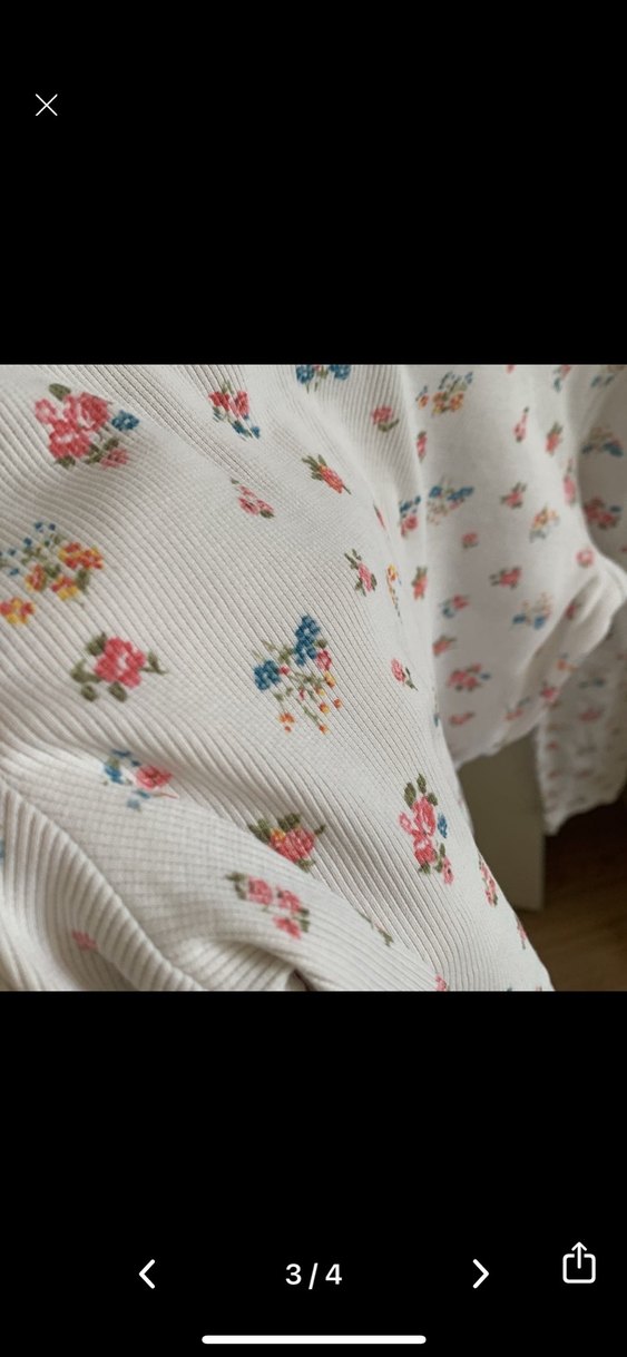 Kız Çocuk Beyaz Pamuklu Baskılı Uzun Kollu Tişört - Görsel 3