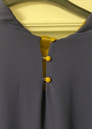 Lacivert Uzun Kollu Kadın Bornoz - Görsel 5