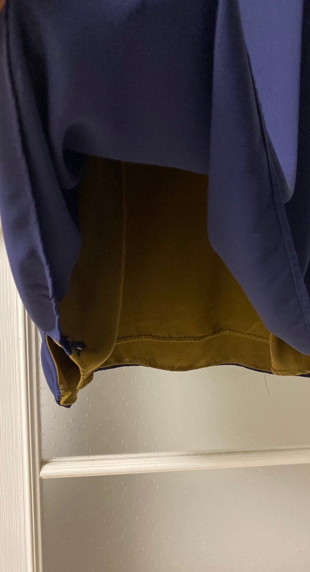 Lacivert Uzun Kollu Kadın Bornoz - Görsel 3