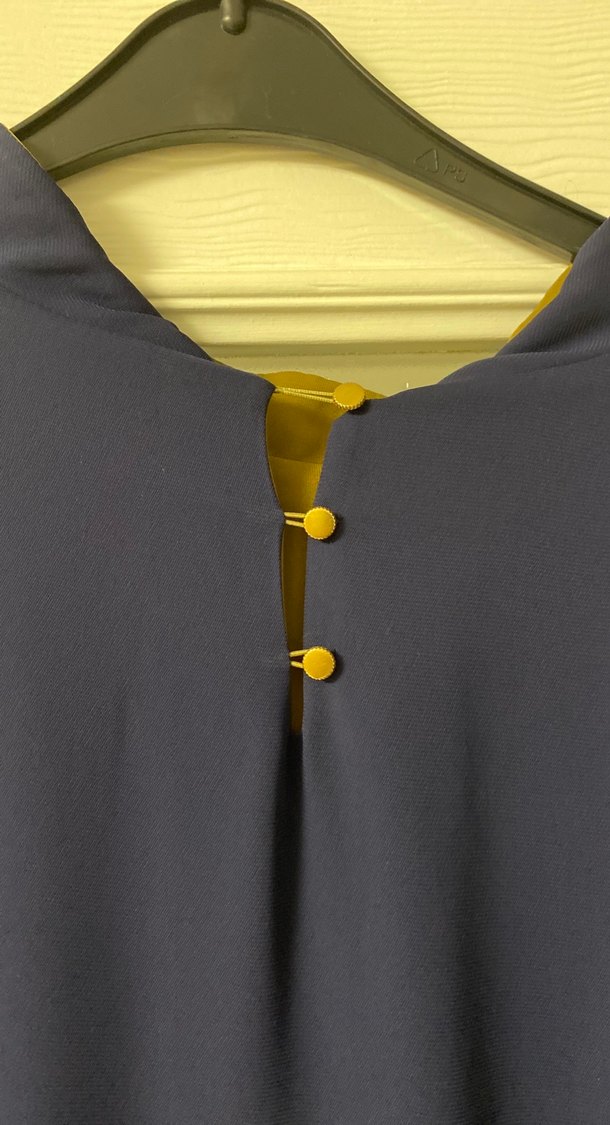 Lacivert Uzun Kollu Kadın Bornoz - Görsel 5