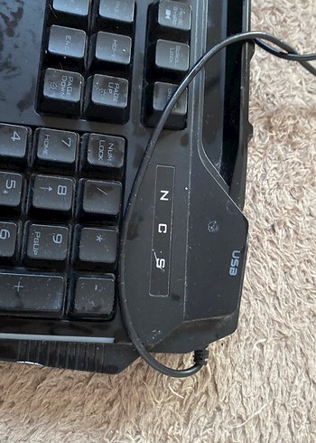 Kablolu Siyah Oyuncu Klavyesi - Görsel 3