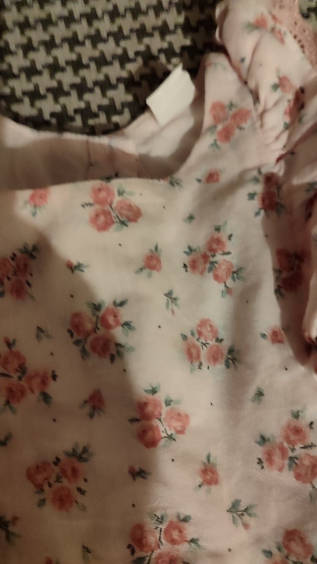 Pembe Çiçekli Kız Çocuk Elbisesi - Görsel 3