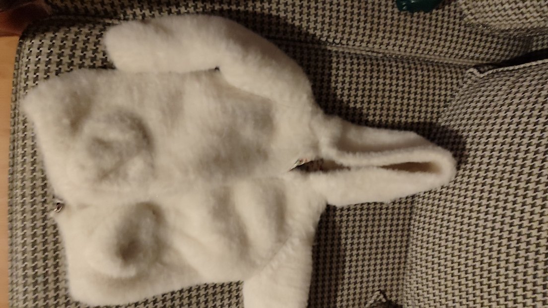 Beyaz Kadın Midi Suni Kürk Ceket - Görsel 2