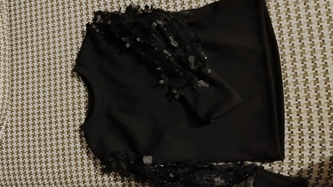 kol tül detaylı çocuk bluz - Görsel 2