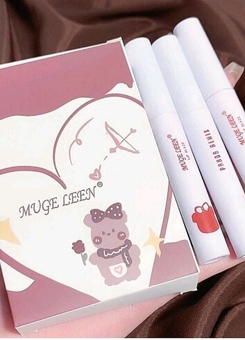 MUGE LEEN lipstick set 5 adet 