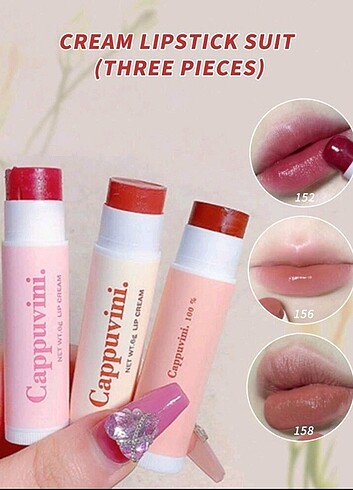 Diğer Cappuvini lip balm SET 