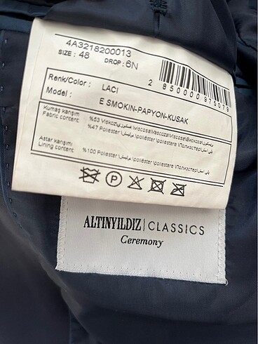 Altınyıldız smokin ceket pantolon kuşak papyon - Görsel 5