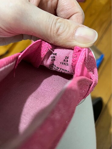 H&M pembe simli sneakers spor ayakkabı - Görsel 6