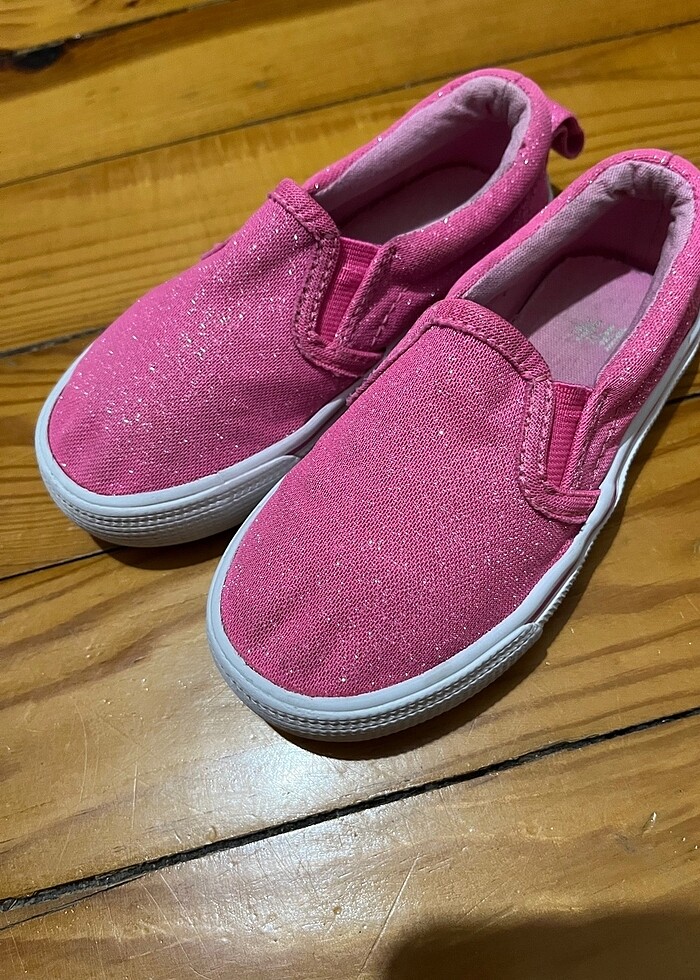 H&M pembe simli sneakers spor ayakkabı - Görsel 2