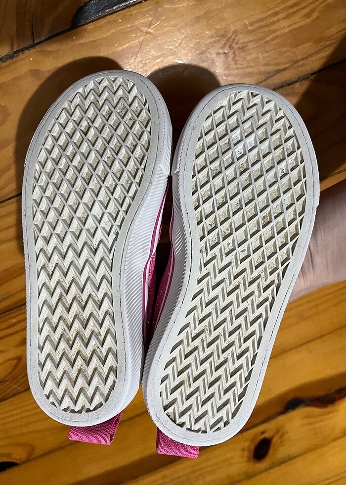 H&M pembe simli sneakers spor ayakkabı - Görsel 5