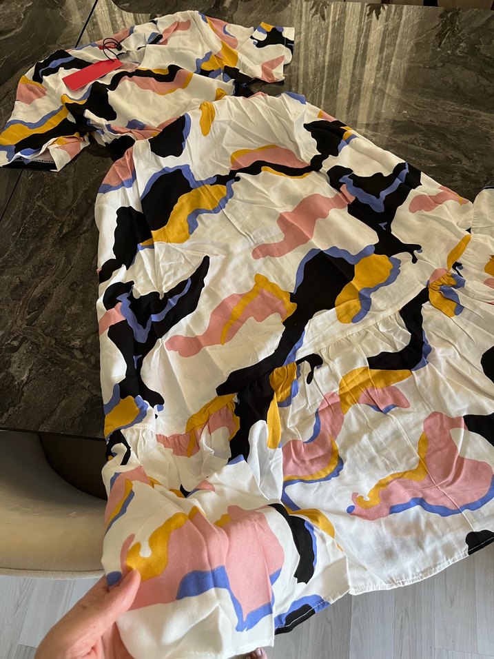 Viskon elbise - Görsel 2