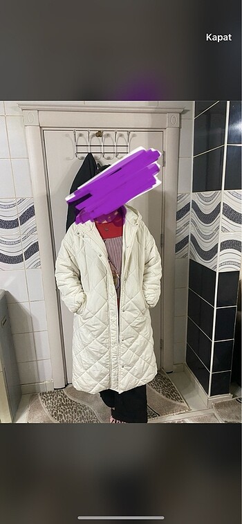 42 Beden ten rengi Renk Şişme mont
