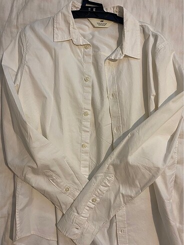 H&M beyaz gömlek 12-13 yaş yeni - Görsel 4