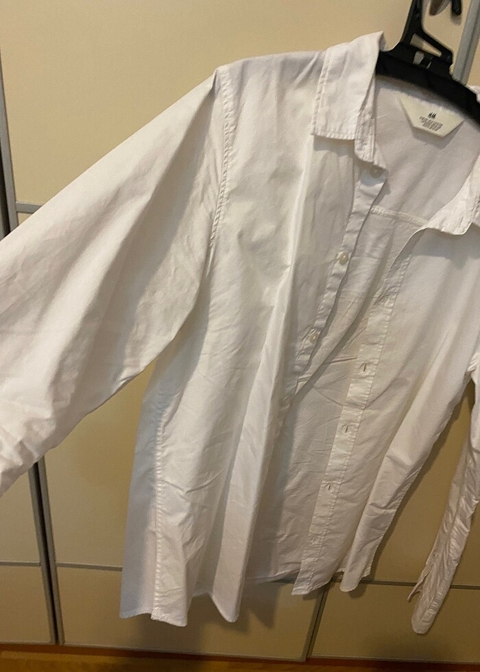 H&M beyaz gömlek 12-13 yaş yeni - Görsel 2