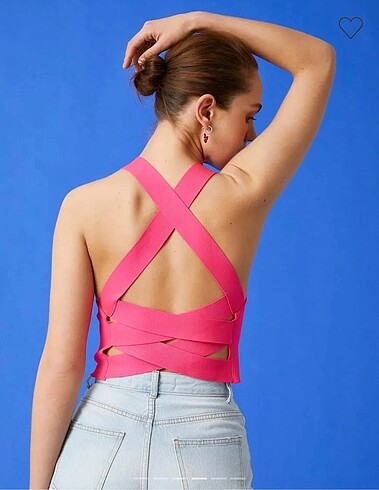 Koton Crop Atlet Sırt Detaylı Tişört Koton