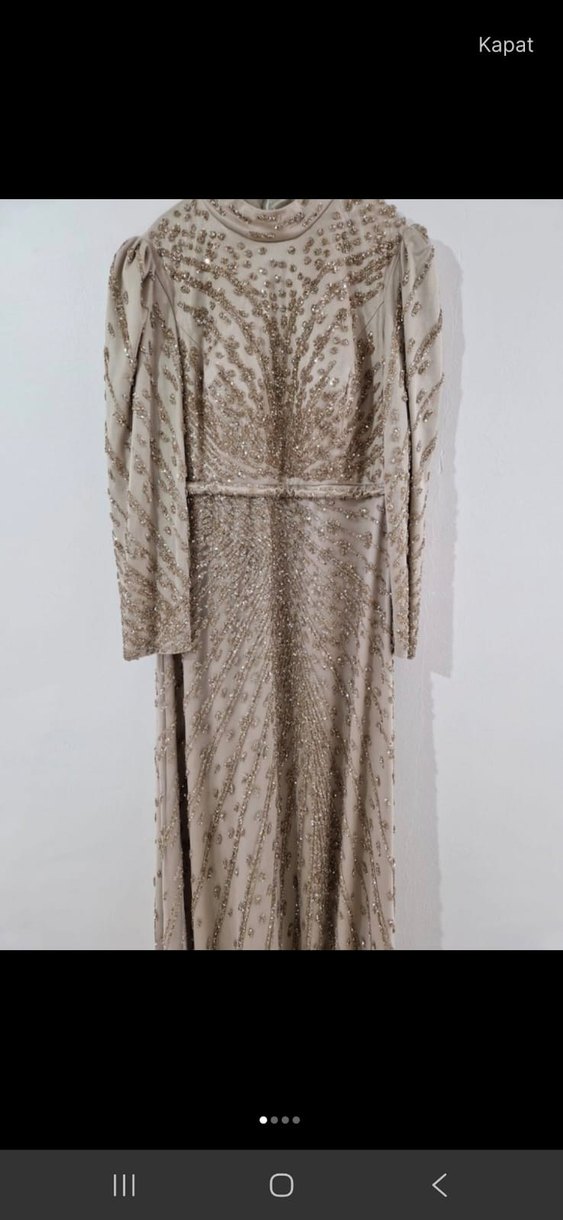 Etnik Desenli Uzun Kollu Kadın Elbise - Görsel 4