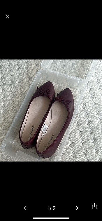 LCW bordo babet 37,5 numara