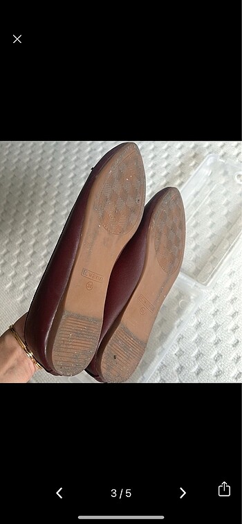 37 Beden LCW bordo babet 37,5 numara