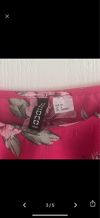 xs Beden H&M 34 beden fuşya bluz