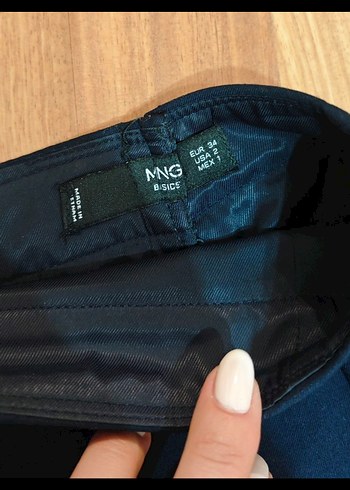 Mango Gri Kumaş Mini Etek - Görsel 8