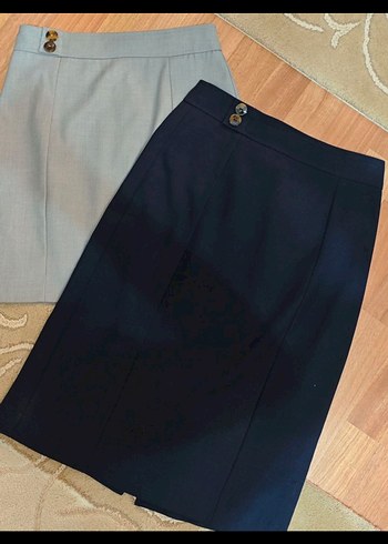 Mango Gri Kumaş Mini Etek - Görsel 7