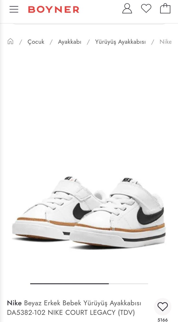 Nike Beyaz Erkek Bebek Yürüyüş Ayakkabısı - Görsel 4