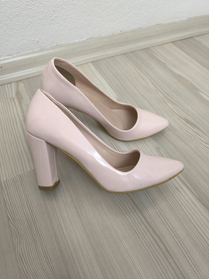 Bej Rugan Stiletto Topuklu Kadın Ayakkabı - Görsel 2