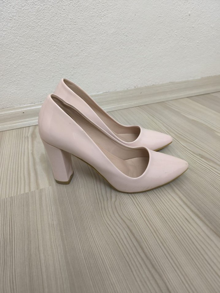 Bej Rugan Stiletto Topuklu Kadın Ayakkabı - Görsel 3